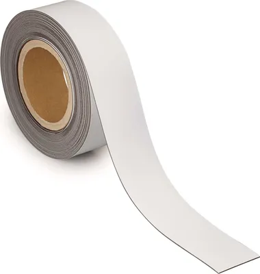 Produktbild von MAUL Kennzeichnungsband Metall 1 Stück 42 g/cm ² magnetisch kunststoffbeschichtet beschriftbar 10 m x 5 cm x 1 mm weiß