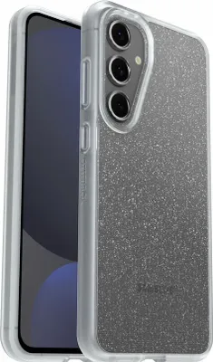 Produktbild von OtterBox React Hülle für Samsung Galaxy S24 FE Smartphone - Stardust (Glitter transparent) - Sturzsicher, Abriebfest - Plastik - Kann drahtlos geladen werden