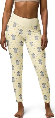 Produktbild von Mr. & Mrs. Panda Yoga-Hose Elefant Biene Größe M - Gelb - Geschenk, Gute Laune, Leggings, Yoga-Leggings, Yogahose, Liebe, Sporthose, Jahrestag, Hochzeitsgeschenk, Tights
