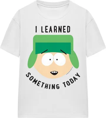 Obrázok produktu pre South Park - Tričko "Dnes som sa niečo naučil" pre mužov/dámy Uni TV15958 (L) (Biela)