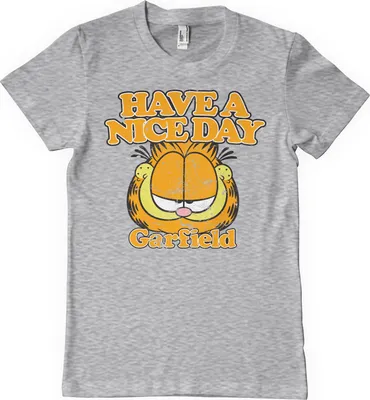 Produktbild von Garfield - Have A Nice Day T-Shirt - Medium - HeatherGrey