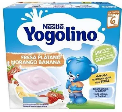 Zdjęcie produktu dla Nestle Nestlé Yogolino Fresa y Plátano 6m 4x 100g