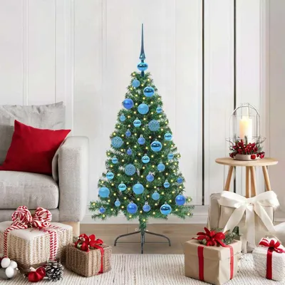 Immagine prodotto di Maison Exclusive - Albero di Natale artificiale preilluminato verde 120 cm PVC