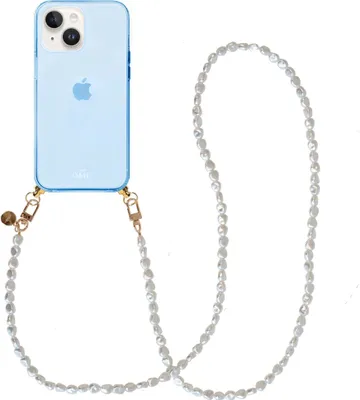 Produktbild von Pearlfection Cord Hülle Blue - Long Cord  - Kompatibel mit iPhone 15