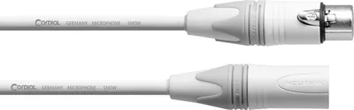 Produktbild von Cordial XLR/XLR, 10 m, XLR (3-pin), Männlich, XLR (3-pin), Weiblich, 10 m, Weiß