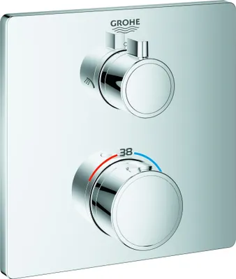 Produktbild von Grohe Thermostat-Brausebatterie GROHTHERM mit integrierter 2-Wege-Umstellung, für Rapido SmartBox (35600) chrom 24079000