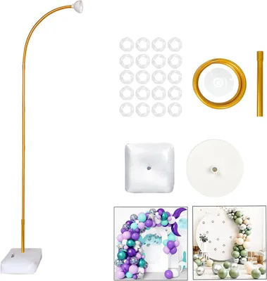 Immagine prodotto di Arco di palloncini, 2,5 metri, color oro, per decorazioni da festa