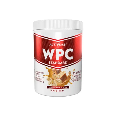 Image de WPC Standard concentré de protéines de lactosérum 500 g saveur noisette-caramel Activlab