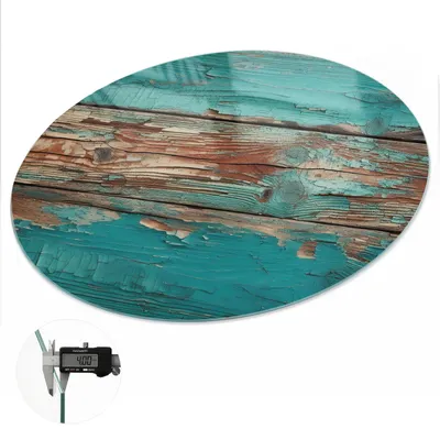 Produktbild von Glas Tischplatte fi70 cm – Tischauflage aus gehärtetem Glas – Glasplatte für Esstisch – Küchentischplatte aus Glas – Tischschutz Glas modern – Dekorative Glasplatte – Pflegeleichte Glastischplatte – Sicherheitsglas Tischplatte – Türkisholz