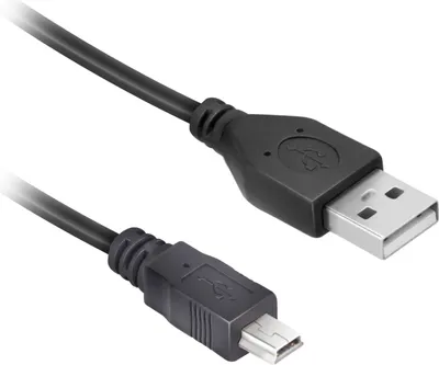 Image de Ekon ECITUSBMINI30MMK Câble USB 2.0 3 m USB A Mini-USB A Noir