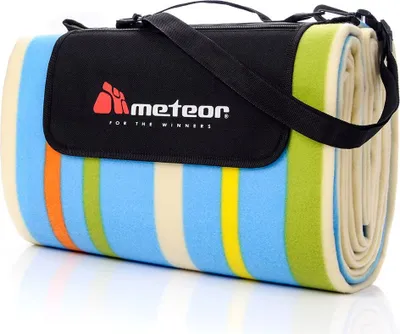 Produktbild von Picknickdecke Wasserdicht Isoliert Garten Campingdecke Outdoor Stranddecke Meteor 200x200 cm multicolor stripes 2XL