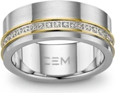 Produktbild von CEM ST8-090/54 4-202027-001 Damen Ring Edelstahl Größe 54