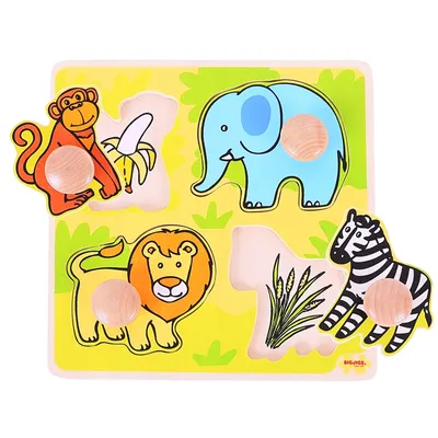 Produktbild von Bigjigs Toys Einlegepuzzle safari