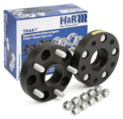 Zdjęcie produktu dla H&R, adapter rozstawu kół o grubości 27 mm, płyta rozstawu kół, 5 otworów, rozstaw otworów 120 mm, przeznaczona do modelu HONDA CIVIC X hatchback (FC, FK)