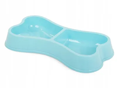 Obrázok produktu pre Verk 19112 Miska pre psov a mačky dvojitá, plastová, 2x150ml modrá