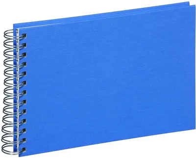 Produktbild von Spiralalbum 24x17cm 40 Seiten mittelblau Packung mit 12 Stück