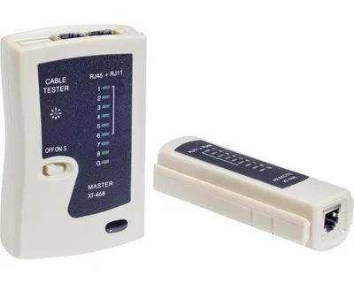 Produktbild von Kabeltester RJ11+ RJ45 für das Prüfen von Leitungen mit max. 8 Adern