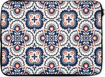 Produktbild von MuchoWow® Laptop Hülle 14 ZollBlumen - Retro - Design Laptoptasche - Laptoptasche - Stoßsicher - Schutzhaube