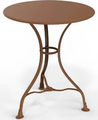 Image de Casa Padrino Table de jardin Art Nouveau Ø 60 x H. 70 cm - Différentes couleurs - Table ronde en fer forgé pour jardin et terrasse - Meubles de jardin et de terrasse en fer forgé Art Nouveau