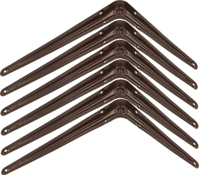 Obrázek produktu pro KOTARBAU® Sada 6 policových držáků 175x150 mm Nástěnné policové držáky Brazen