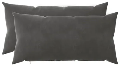 Immagine prodotto di vidaXL, 2 federe per cuscini, HEERLEN, grigio scuro, 40 x 70 cm, in velluto