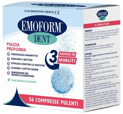 Immagine prodotto di Compresse Pulenti Emoform Dent 56 Pezzi
