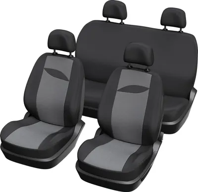Immagine prodotto di Set di coprisedili XLCOVER, sedile posteriore non divisibile, compatibile con airbag, sedili anteriori + poggiatesta + sedile posteriore