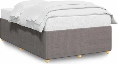 Produktbild von vidaXL Bettgestell ohne Matratze Taupe 120x200 cm Stoff