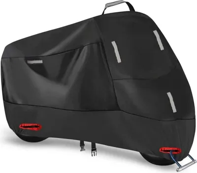 Obrázok produktu pre Motocyklový kryt 300D Vodotesný kryt Oxford XXXXL Silver Black