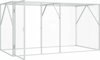 Obrázek produktu pro vidaXL Ptačí klec antracitová 208 x 102 x 108 cm Pozinkovaná ocel