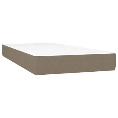 Zdjęcie produktu dla VidaXL 347738, Pojedynczy/Dwuosobowy rozmiar XL, Materac sprężynowy, Średni, Szarobrązowy, Biały, Poliester, Pianka