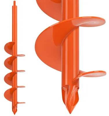 Imagen del producto de Taladro helicoidal, de 61 x 10 cm, para perforar tierra, ideal para jardines y terrenos