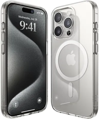 Produktbild von Elago MagSafe Hybrid Clear Case für iPhone 15 Pro Weiß