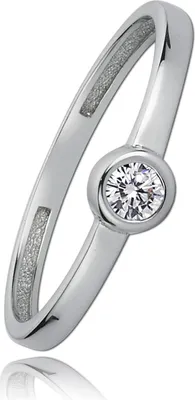 Image de Balia bague 56 17,8 or 333 blanc, argent femme bijoux BGR006W56