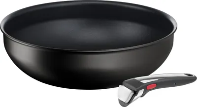 Image de Tefal Ingenio Eco Resist On Batterie de cuisine, 3 p, empilable, induction, facile à nettoyer, revêtement antiadhésif, indicateur de début de cuisson, cuisson saine, L7679302