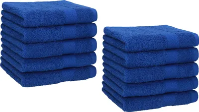 Produktbild von Betz Premium Seiftücher Set 10-teilig – 10× Seiftuch 30×30 cm, 100% Baumwolle 470 g/m², weich & saugstark, ® Farbe Royalblau