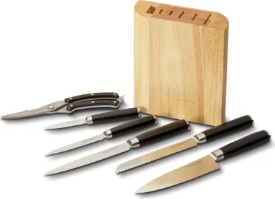 Produktbild von Echtwerk EW-MB-0385 Damastmesser Set, 7-TLG Messerset inkl. Geflügelschere