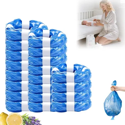 Image de Elzusha - Sacs biodégradables pour poubelles à couches, boîte de 21 pièces