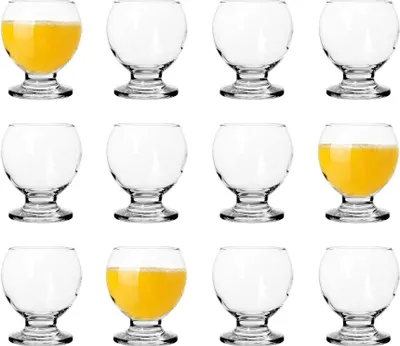 Produktbild von 12x 215ml Nectar Glasbecher - Spülmaschinenfest Küche Wasser Cocktail Saft Gin Wein Whisky Trinken Glaswaren Gläser-Set - Von LAV