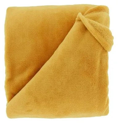 Produktbild von Kuscheldecke Justin aus Mikrofaser honey gelb XL 150x200cm