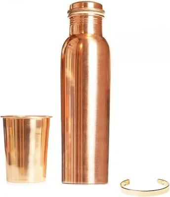 Obrázok produktu pre Copper PURE Set 950 ml Flasche + 250 ml Tasse + klasický náramok Gisane