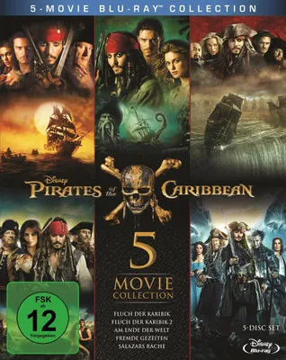 Produktbild von Blu-ray Box Pirates of the Caribbean 1 - 5