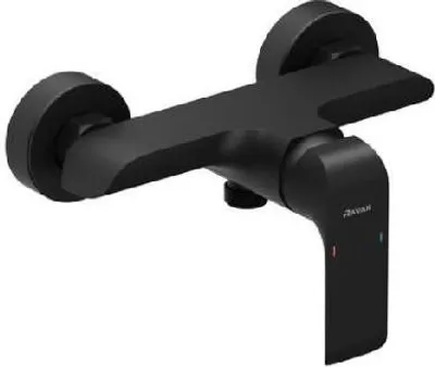 Produktbild von Ravak Flat - Duscharmatur, schwarz matt X070177