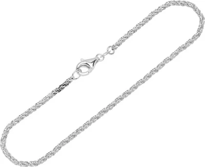 Produktbild von Armband 925 Sterling Silber 19cm Fuchsschwanzketten gedreht Damen Armbandkette