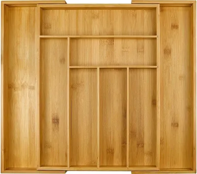 Obrázek produktu pro Verk 27055 Bambusový organizér do zásuvky, 8 přihrádek, 45 cm