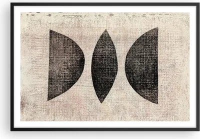 Produktbild von Gerahmtes Poster - Schwarzer Rahmen - Form Figuren Geometrisch - 91,5x61 cm - Wand Bild - Wanddeko - Wandbilder - Kunstposter - Wandposter - Bilderrahmen - Bilder - Kunstdruck - P2BAA91x61-5099