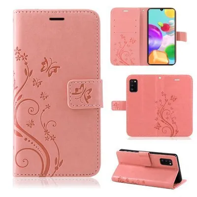 Produktbild von Handy Tasche für Samsung Hülle Handyhülle Blumen Flip Cover Wallet Case Etui Galaxy S20 Ultra SM-G988 Rosegold