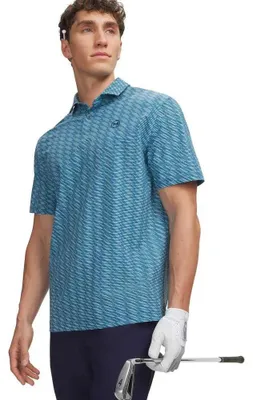 Imagen del producto de Camiseta polo UA Drive Chill para hombre, con estampado, talla LG