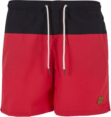 Produktbild von Urban Classics Herren Block Swim Shorts – Badeshorts mit Kordelzug & Taschen, sc