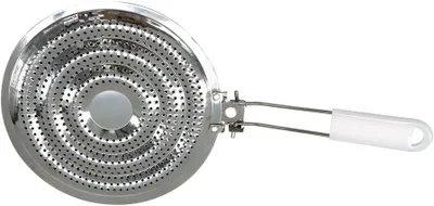 Produktbild von 682074 Hitzeverteiler für Kochfelder, Gasherdzubehör, Weiß, Edelstahl, 20,5 cm